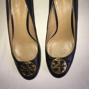 Tory Burch black wedge heel